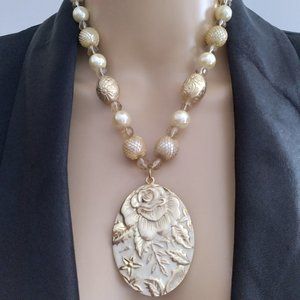 Buck Hill Floral Pendant Necklace